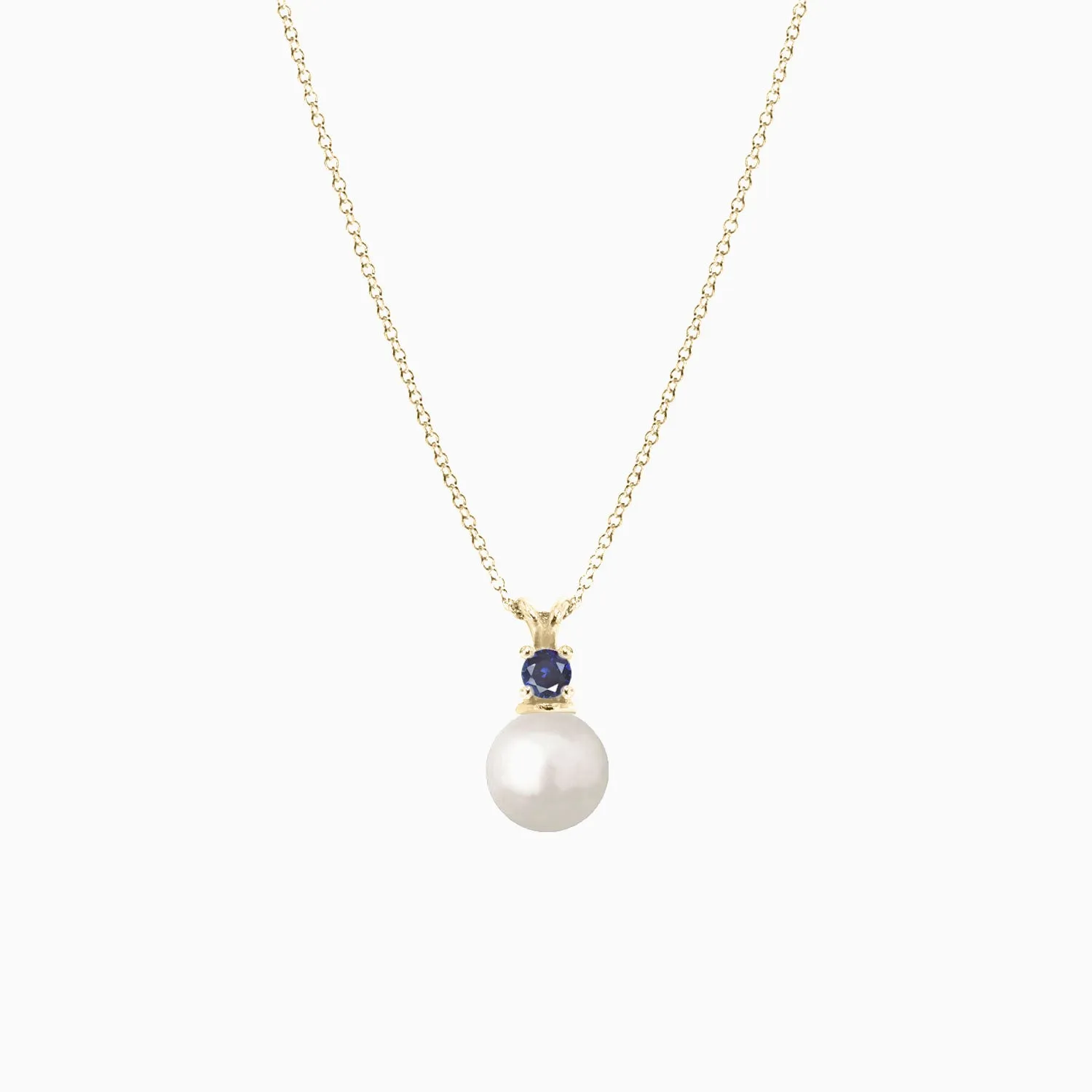 Pearl and Sapphire Pendant