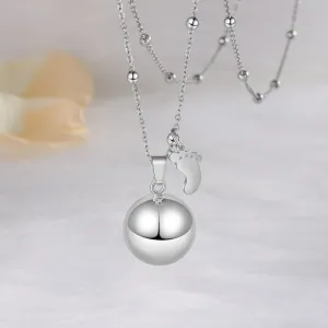 Personalized Non Engraved Metallic Ball Pendants