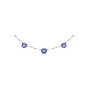 Petals Of Love Sapphire Necklace