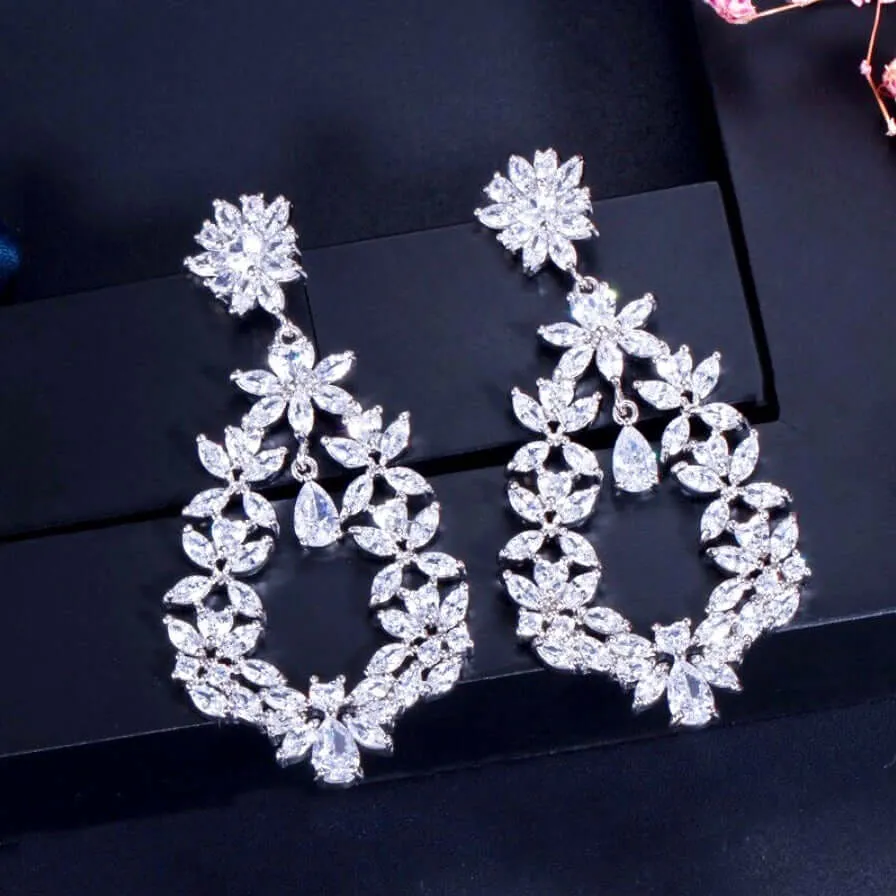 "Addison" - Cubic Zirconia Bridal Earrings