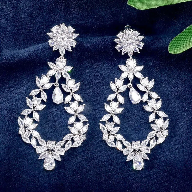 "Addison" - Cubic Zirconia Bridal Earrings