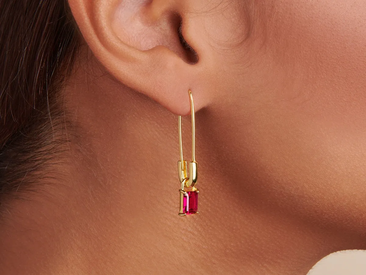 Rachel Ruby Earrings