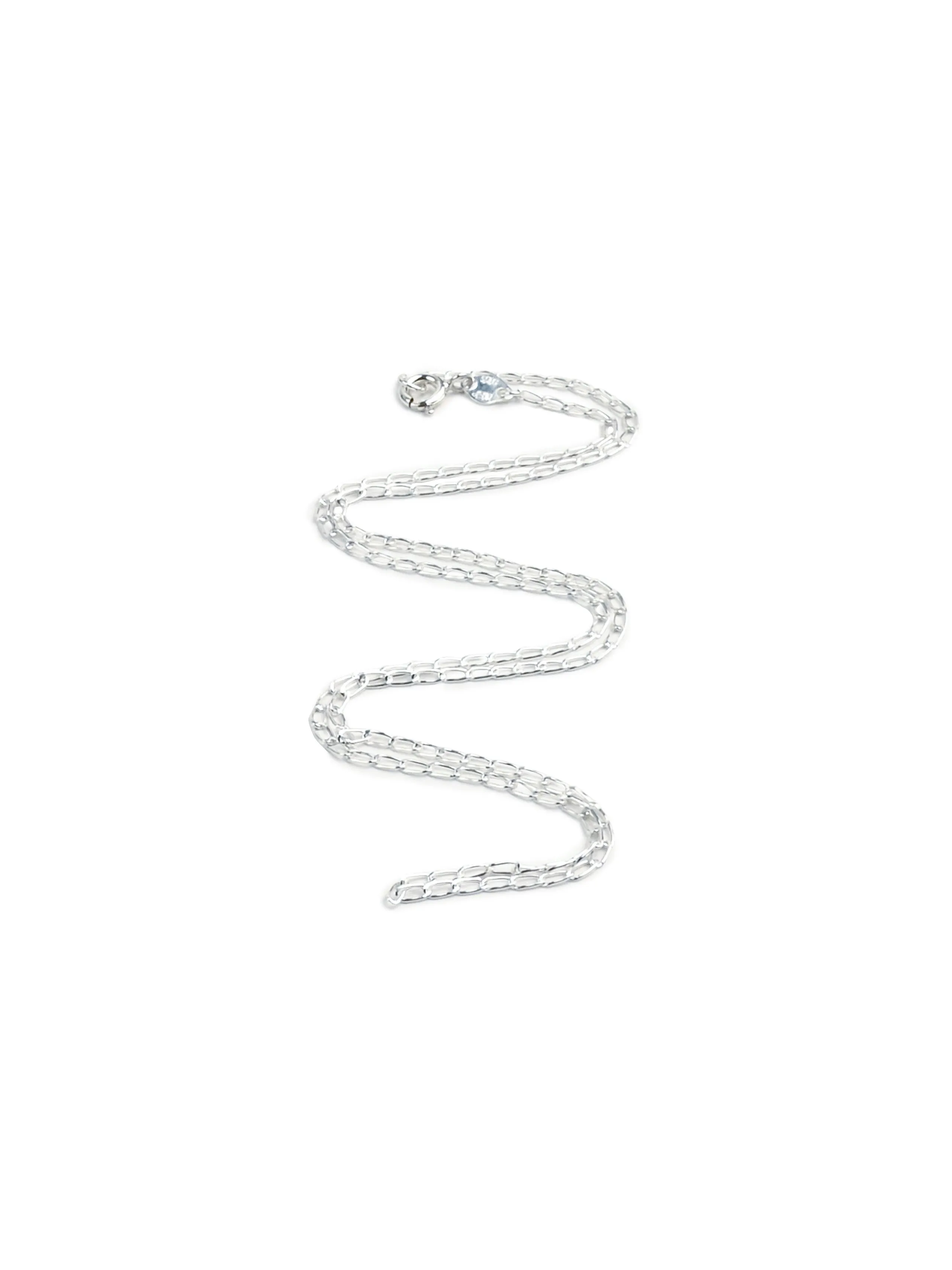 Rolo Link Chain Necklace - Sterling Silver