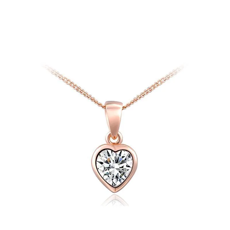 Rose Gold Heart Necklace