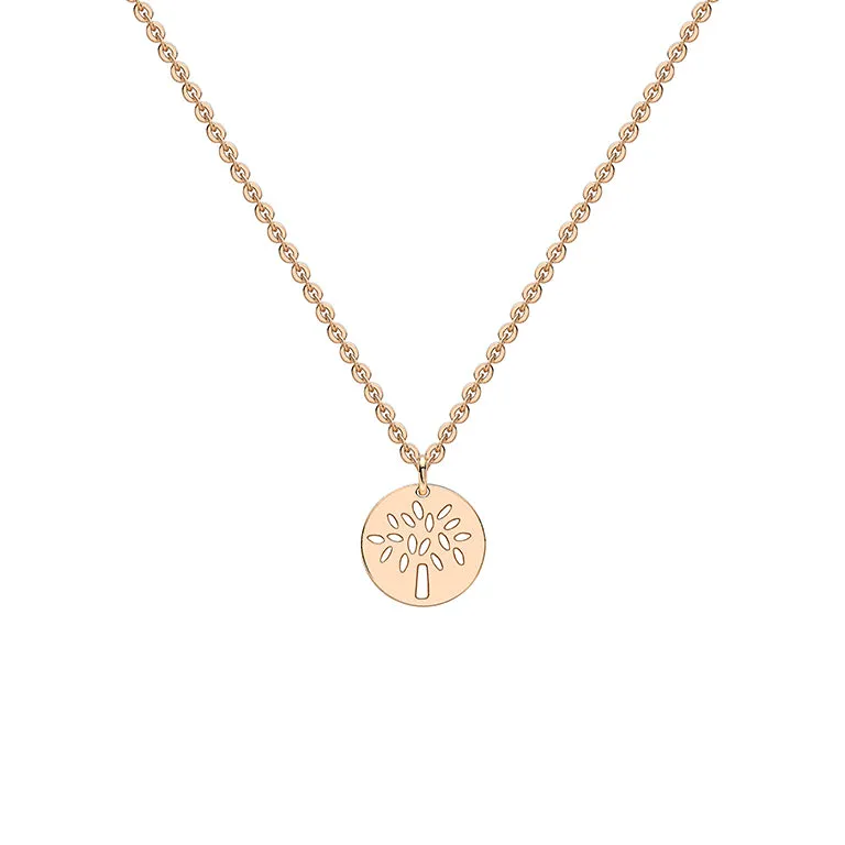 Rose Gold Tree Of Life Necklace