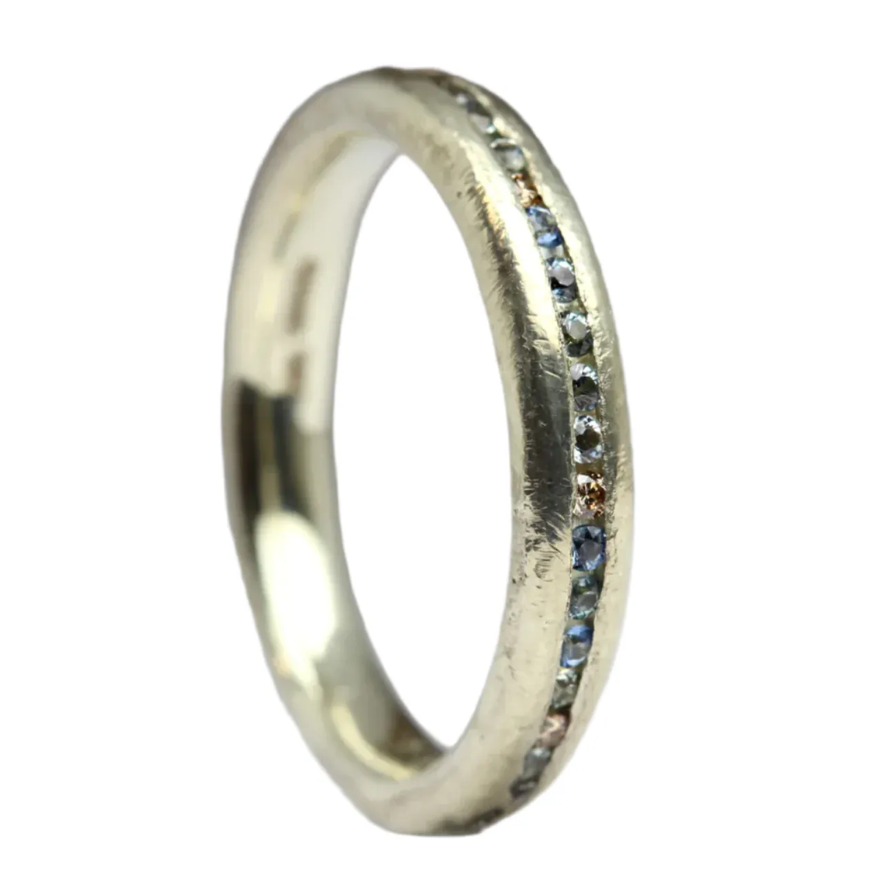 Sand Cast Eternity Ring