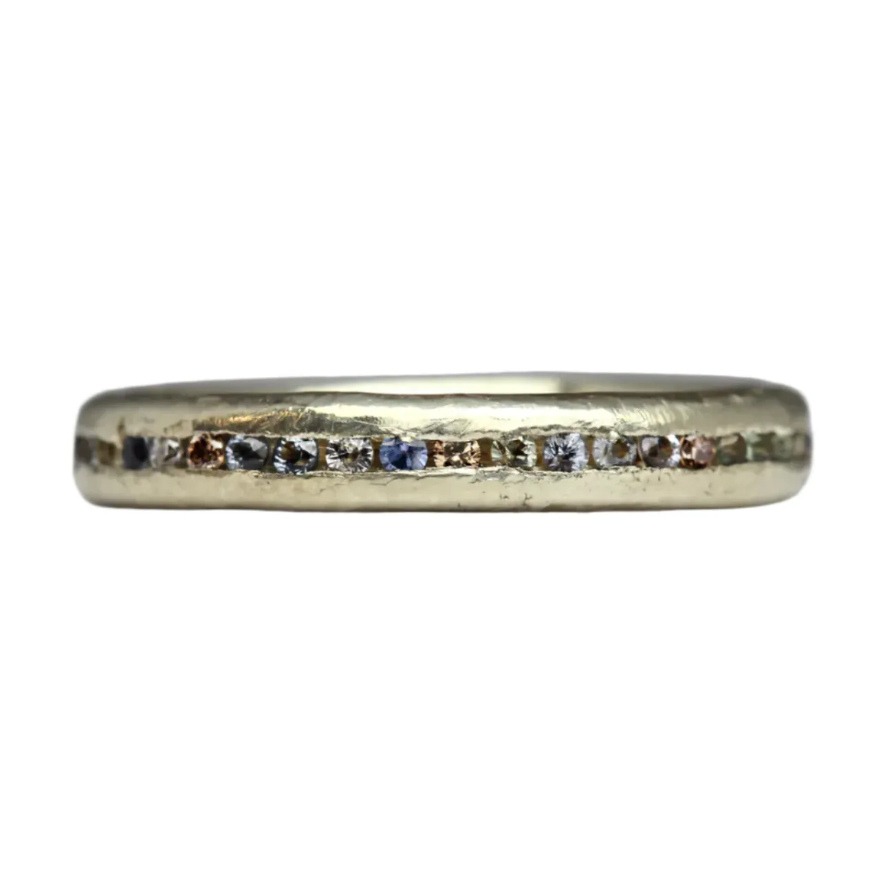 Sand Cast Eternity Ring