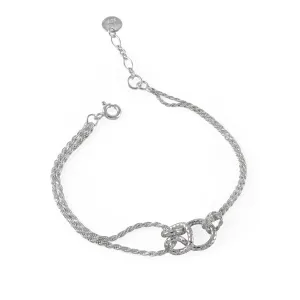 Serpentine Knot Bracelet - Silver