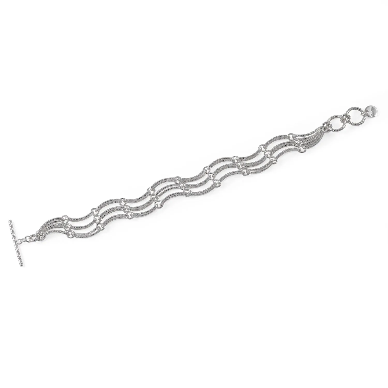 Serpentine Wiggle Bracelet - Silver