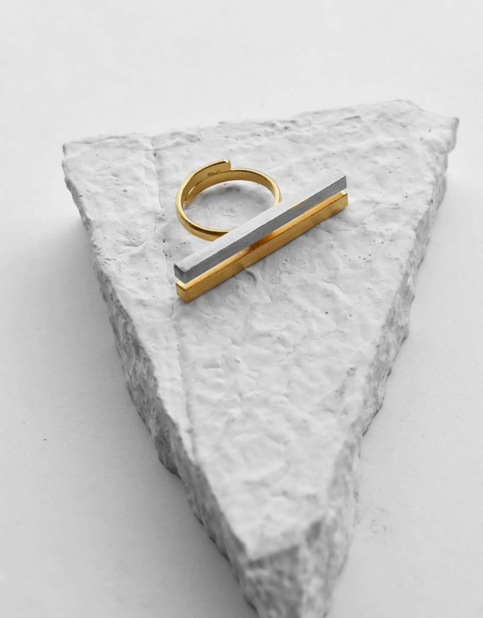 Silver Brass Rings-Oblique