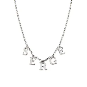 Silver Serge Alphabet Necklace