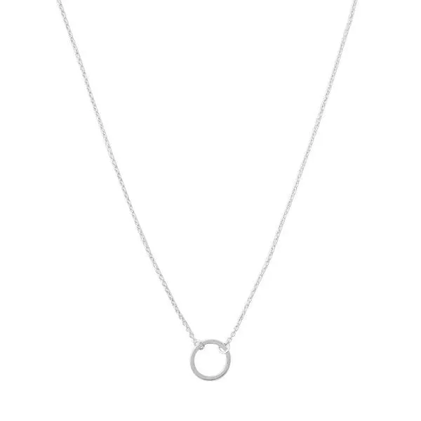 Single Open Circle Necklace