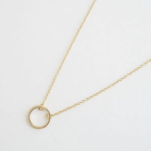 Single Open Circle Necklace