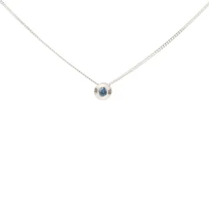 Sterling Silver Aurora Necklace With Montana Sapphire