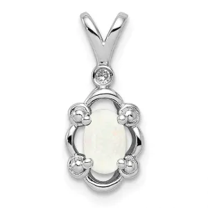 Sterling Silver Gemstone & Diamond Pendants