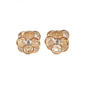 Swarovski Crystal Petal Flower Studs