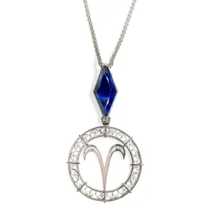 Taurus Filigree and Sapphire Pendant