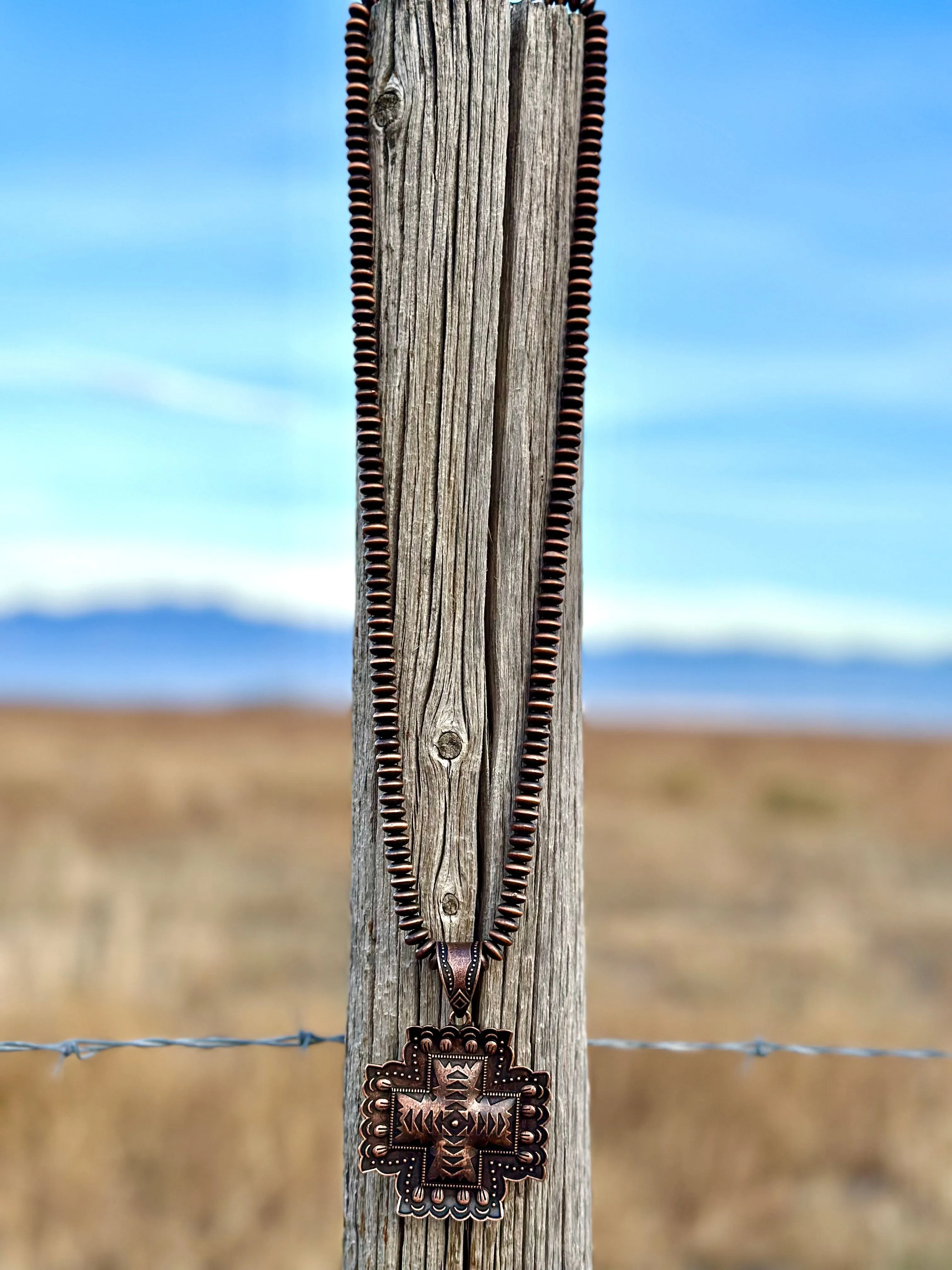 The Southwest Copper Cross Necklace