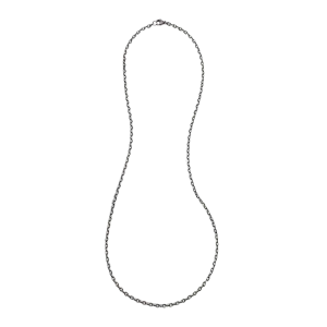 Thick Link Oxidized Sterling Silver Chain