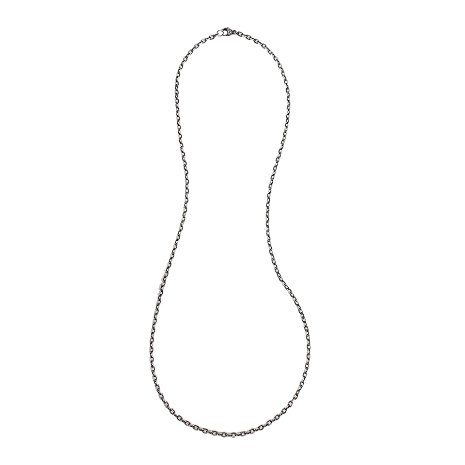 Thick Link Oxidized Sterling Silver Chain