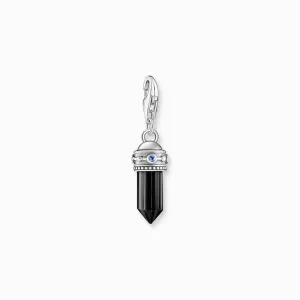 Thomas Sabo Charm Pendant - Hexagon with Silver Charmista Onyx