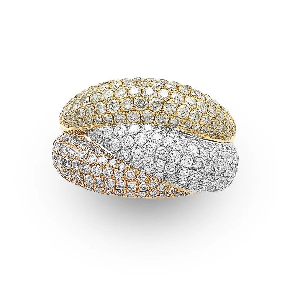 Tricolor Diamond Ring