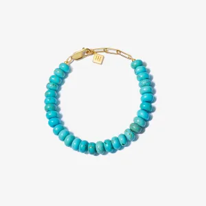 TURQUOISE CANDY BEADS BRACELET