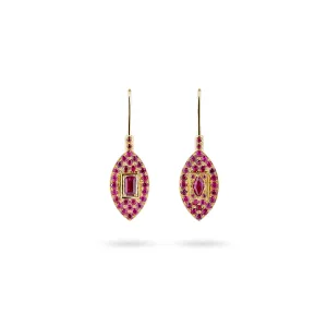 VERONICA RUBY BLADE EARRINGS