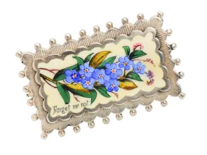 Victorian Forget Me Not Flower brooch