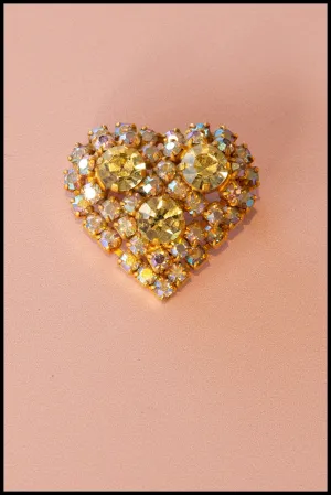 Vintage 1950s Sweet Heart Brooch