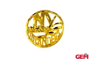 Vintage New York Islanders 14k Gold 585 Sport Lapel Pin Tie Tac Michael Anthony